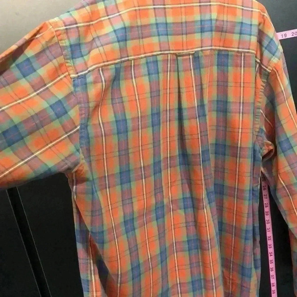 Savane No Wrinkles Plaid,chest pocket,long sleeve button down,flannel,warm,soft - Picture 6 of 8